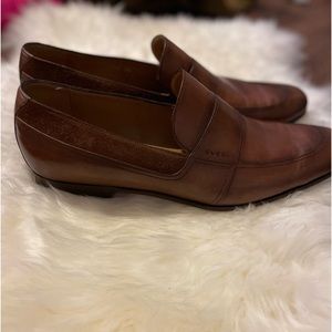 - [ ] Gucci men loafers brown size 9 1/2 $350 Authentic